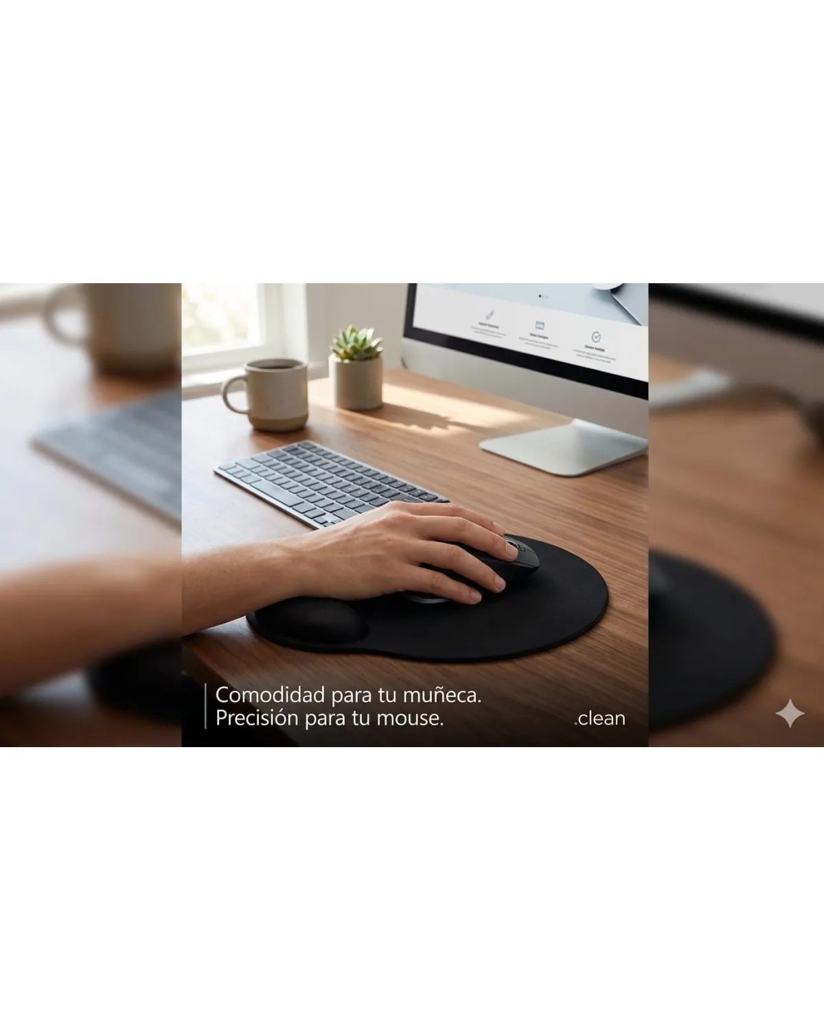 Mousepad con apoyabrazo