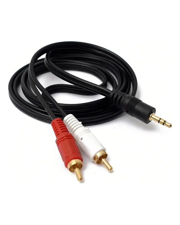 cable rca de 2 fichas a auxiliar