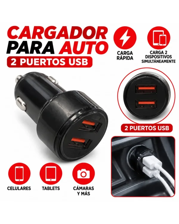 Cargador de Auto 2.1a SUELTO