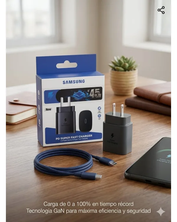 Cargador samsung 45w (solo cabezal)