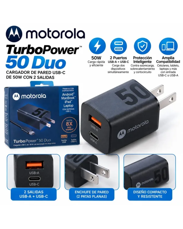 Cargador X50 de 50w con cable