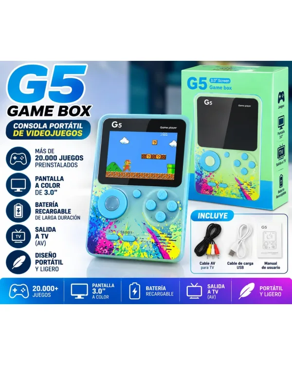 Consola juego de mano G5 Game Box