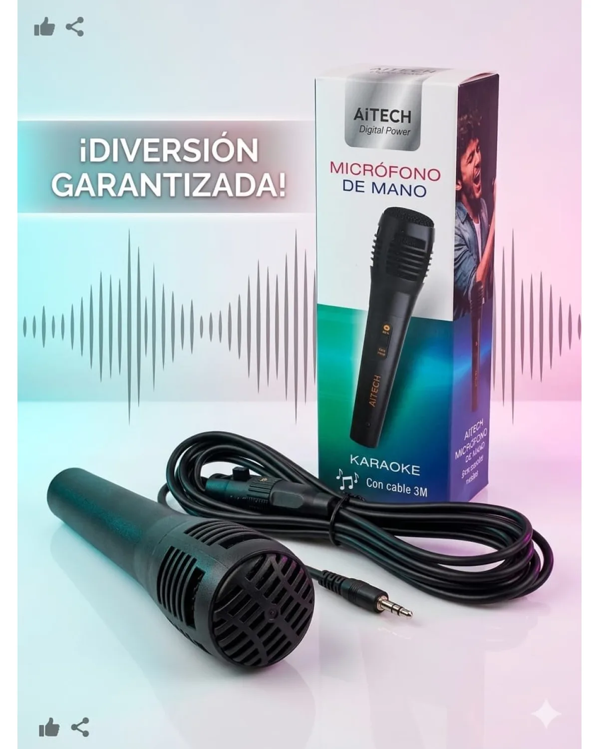 Microfono para Parlantes grandes