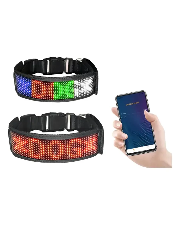 Collar Para Perro con Cartel Led